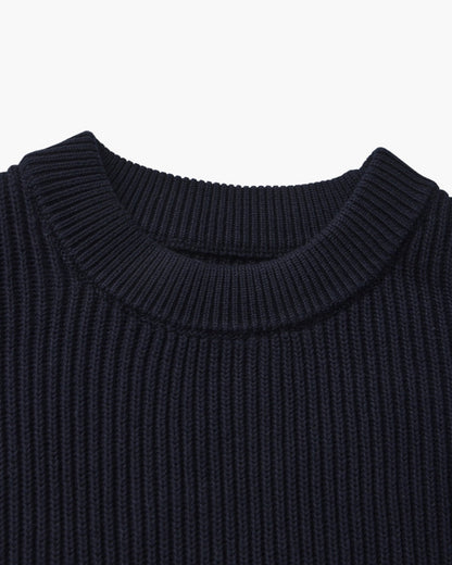Rib Knit Rundhals