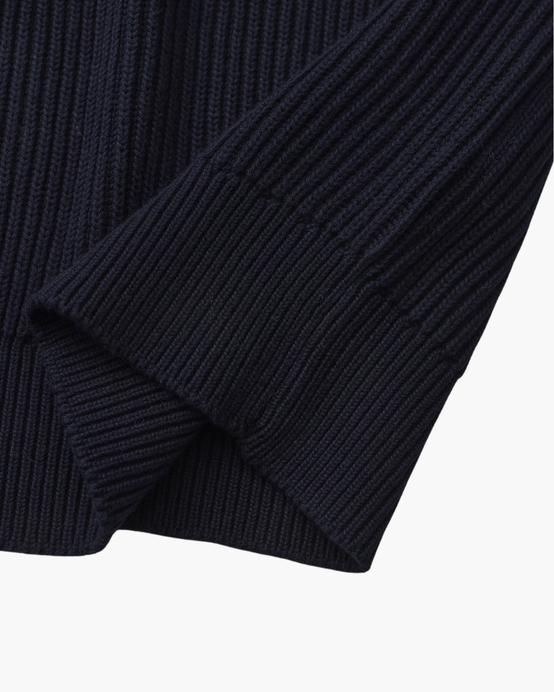 Rib Knit Rundhals