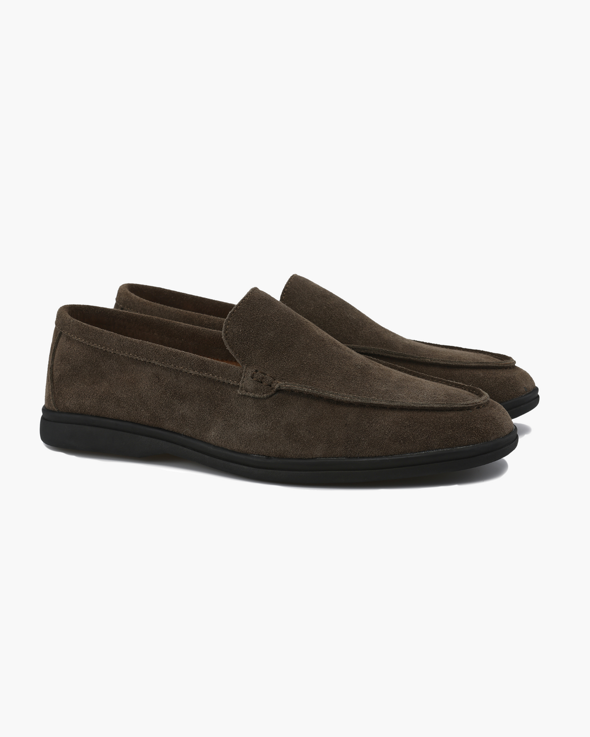 Premium Suede Loafers - Schwarz Soles