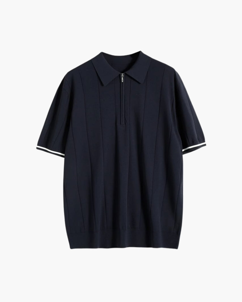 Signature Poloshirt mit Kontrastbesatz