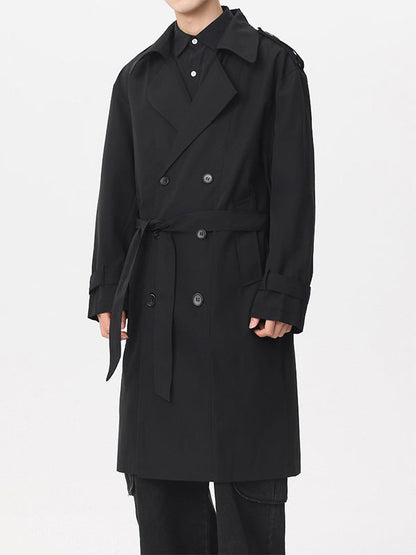 Klassischer zweireihiger Trenchcoat
