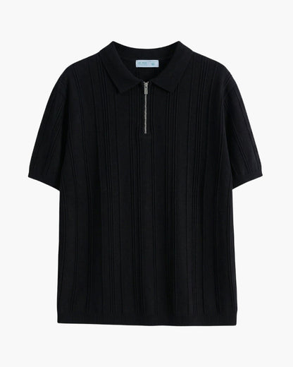 Signature Poloshirt mit Reißverschluss