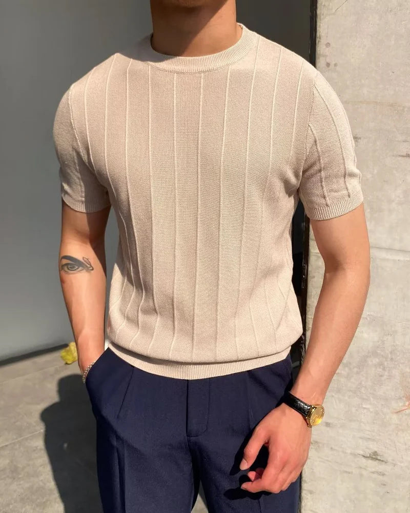 Cannes gerippt T-Shirt