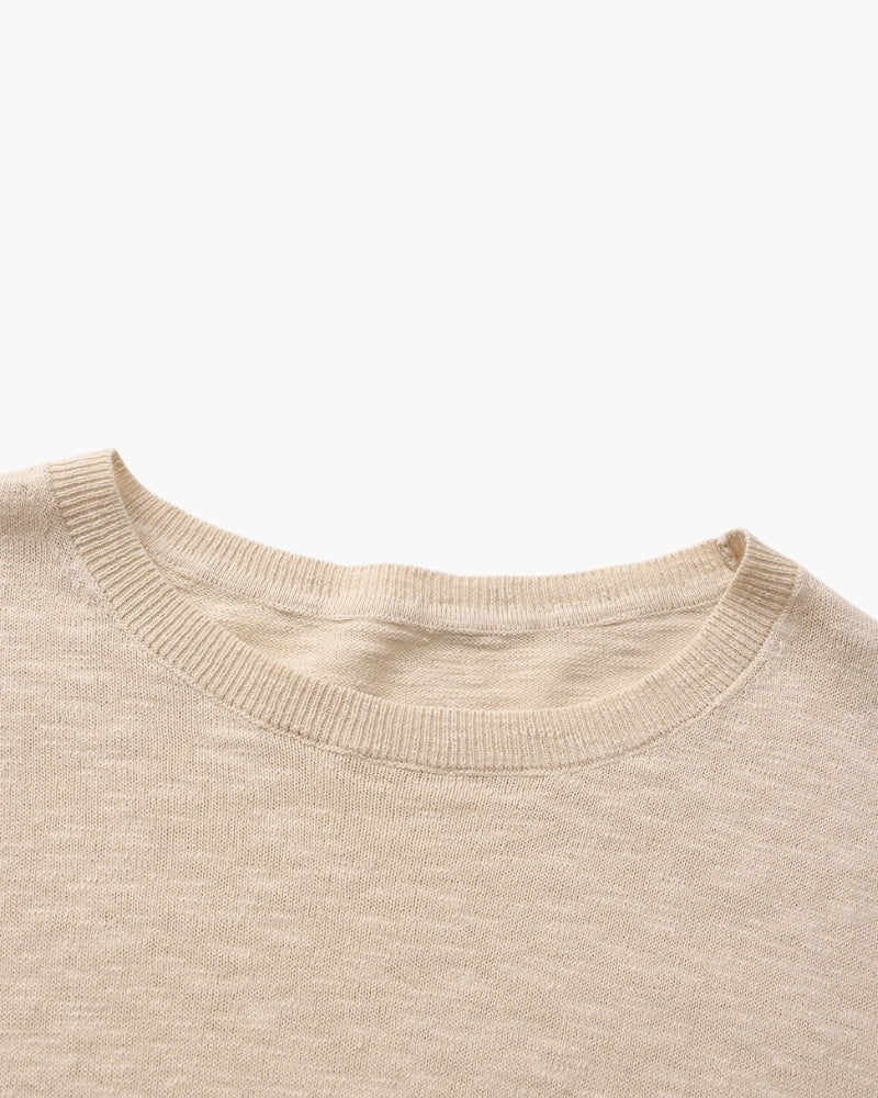 Linen Cotton Essential Rundhals