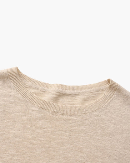 Linen Cotton Essential Rundhals
