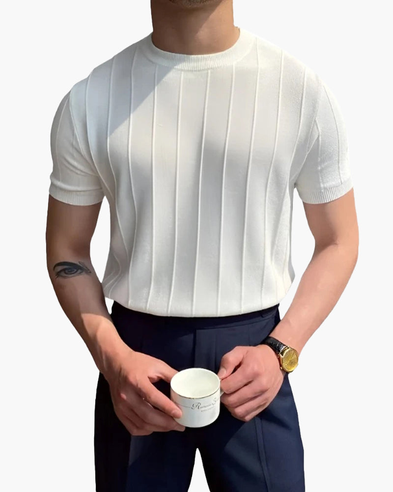 Cannes gerippt T-Shirt
