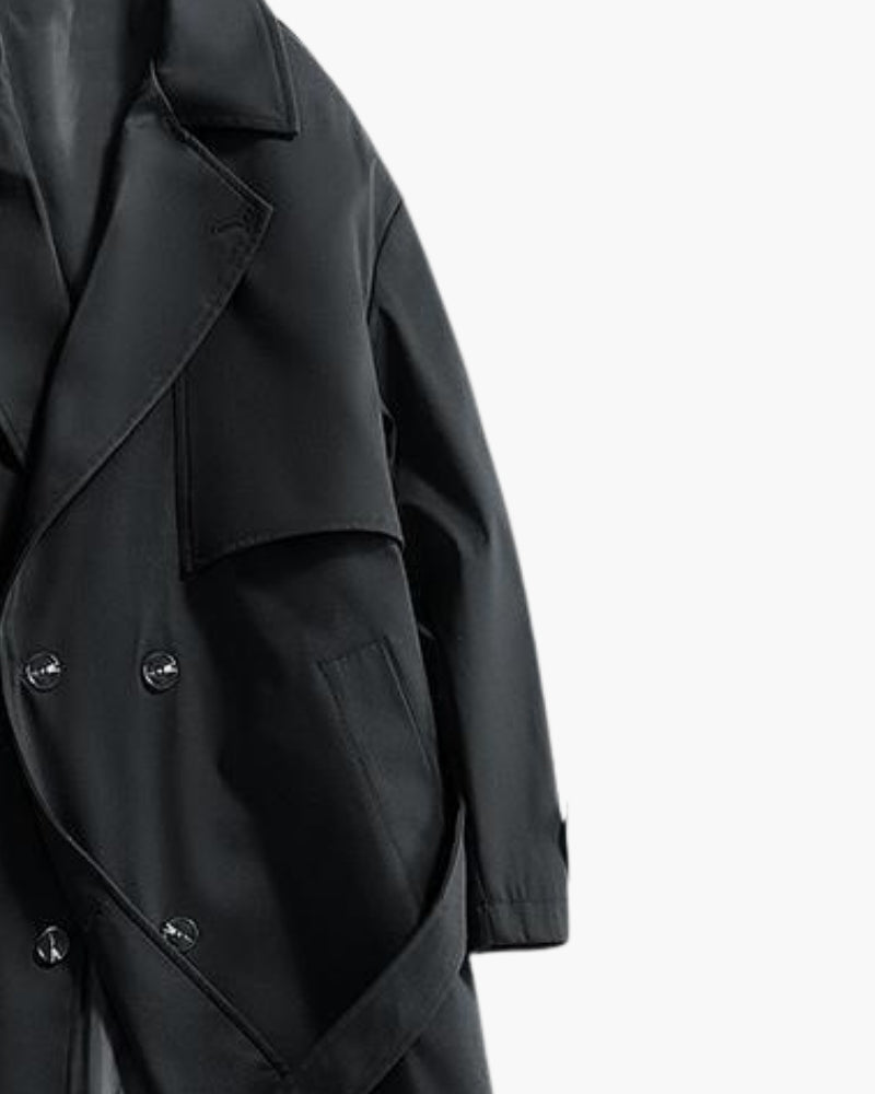 Classic zweireihig Trench Mantel