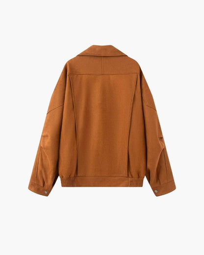 Vintage Suede drapiert Jacke