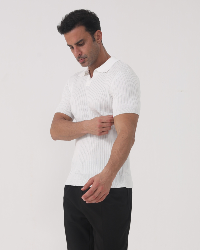 Florence - gerippt Cotton Polo
