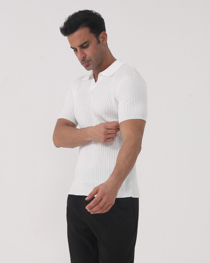 Florence - gerippt Cotton Polo