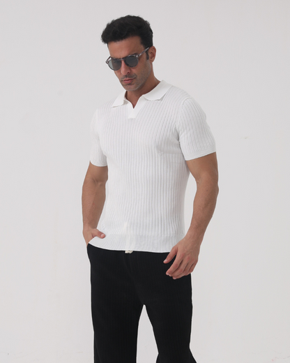 Florence - gerippt Cotton Polo