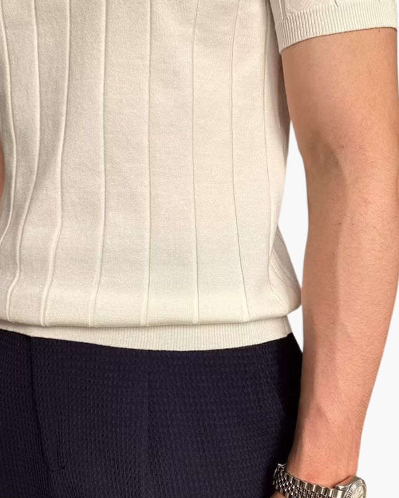 Cannes gerippt Cotton Polo