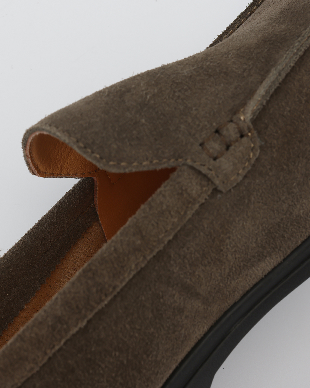 Premium Suede Loafers - Schwarz Soles