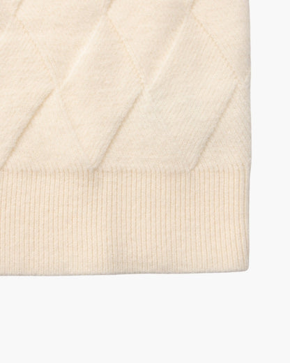 Diamond Knit Rundhals Pullover