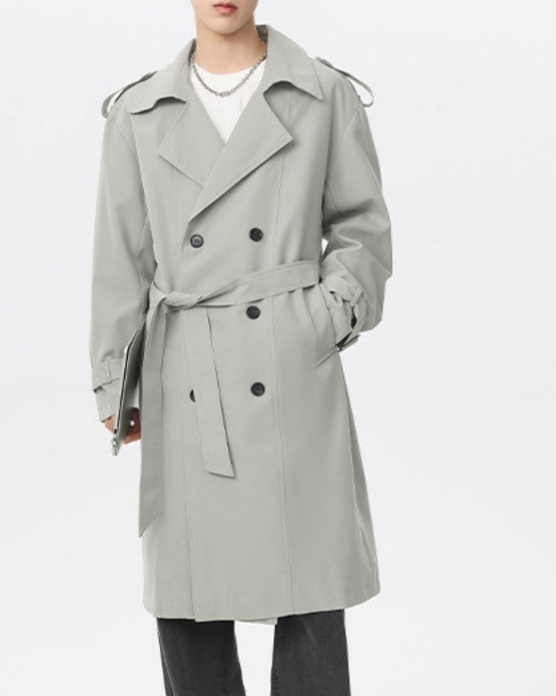 Classic zweireihig Trench Mantel