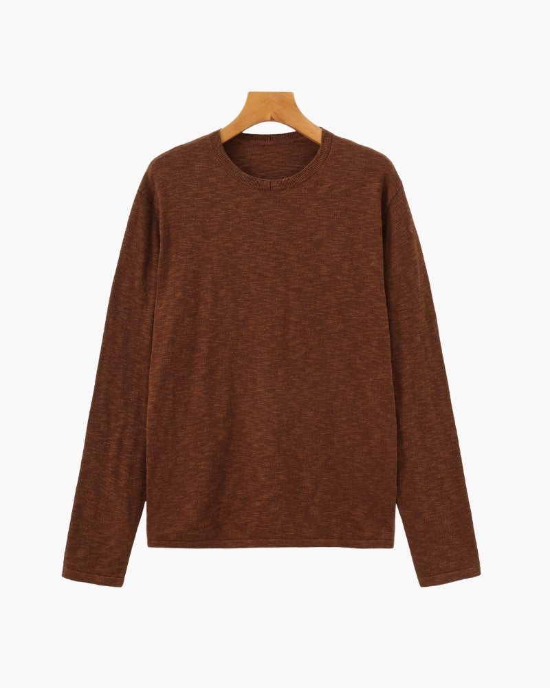 Linen Cotton Essential Rundhals