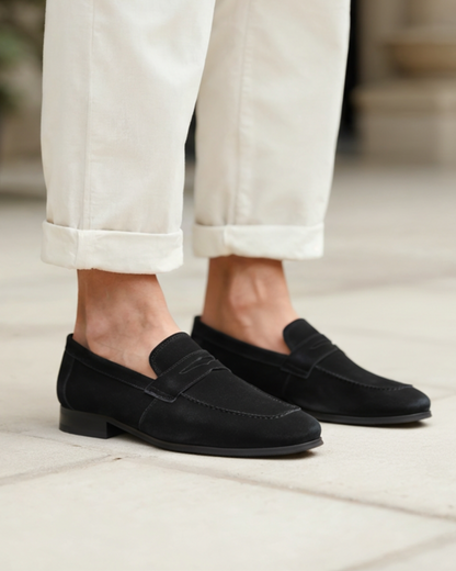 Old Money Wildleder Penny-Loafer