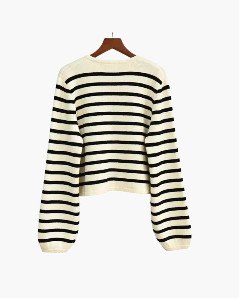 Premium gestreift Wool Weste