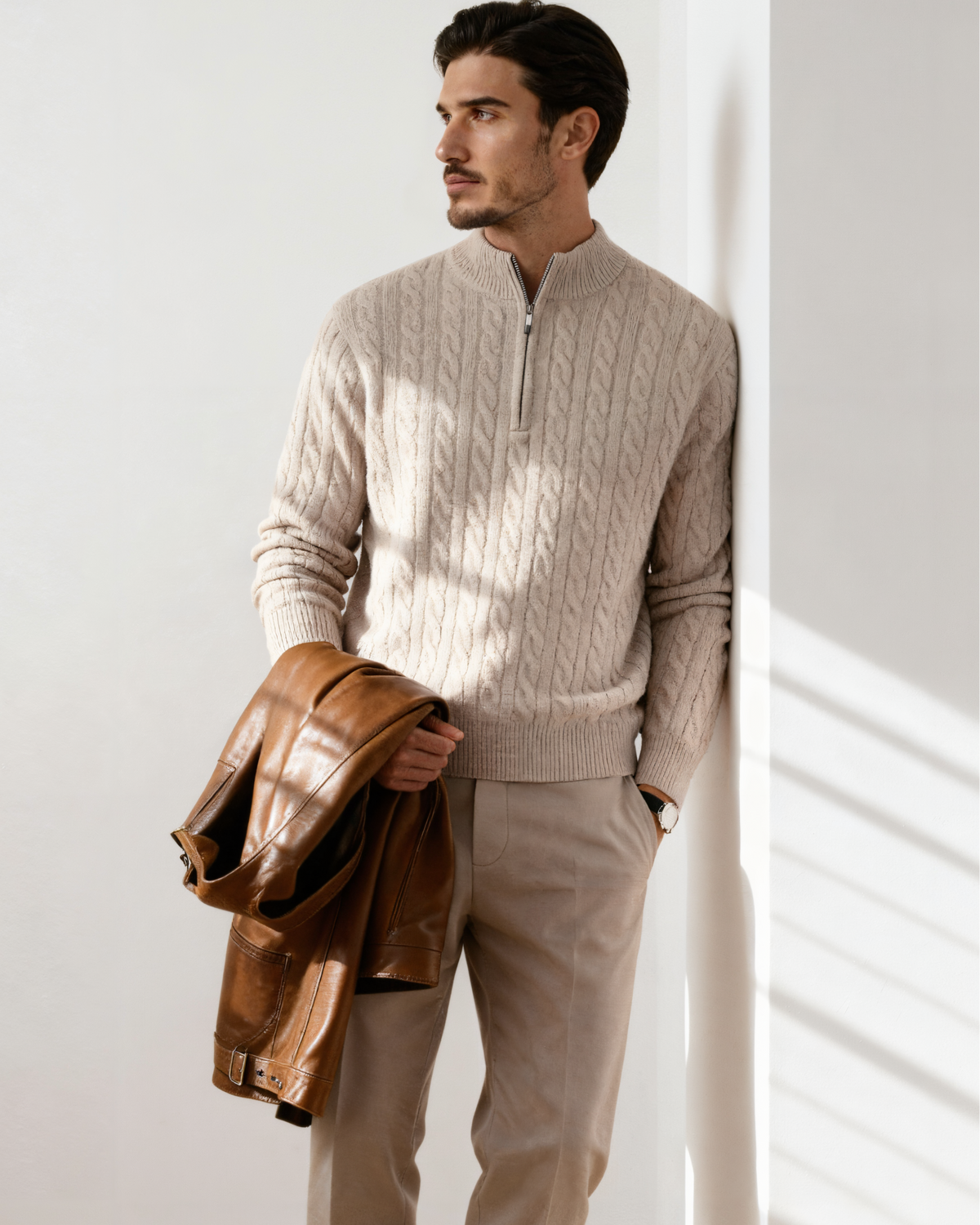 100% Kaschmir-Half-Zip