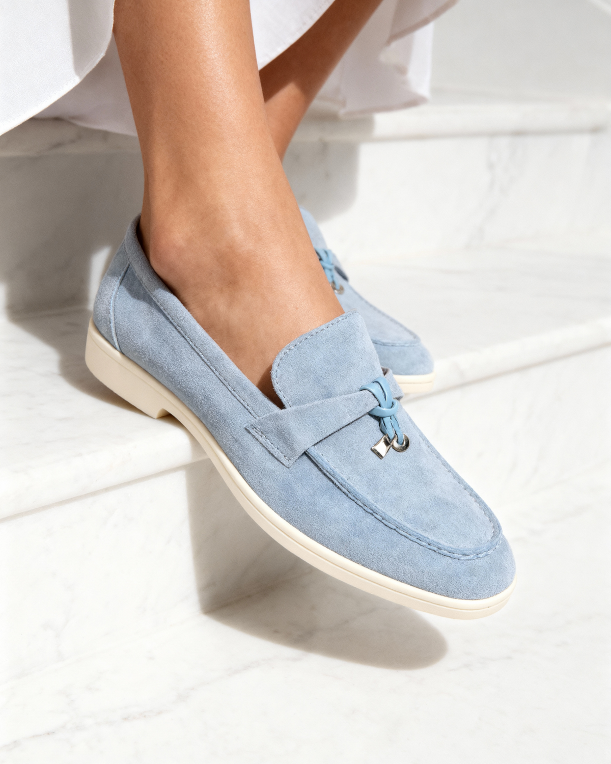 Old Money Suede Damen Loafers